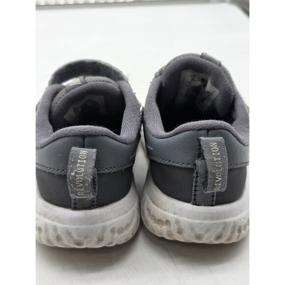 Nike Revolution 5 Shoes Toddler Size 8C Gray Hook & Loop Running BQ5673-004 - Picture 7 of 12